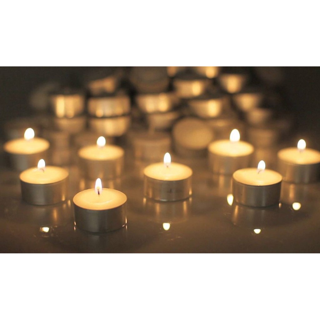 nến Tealight - Mua 2 tặng 1 - Nến đun ấm pha trà giữ nhiệt - Nến không khói không mùi