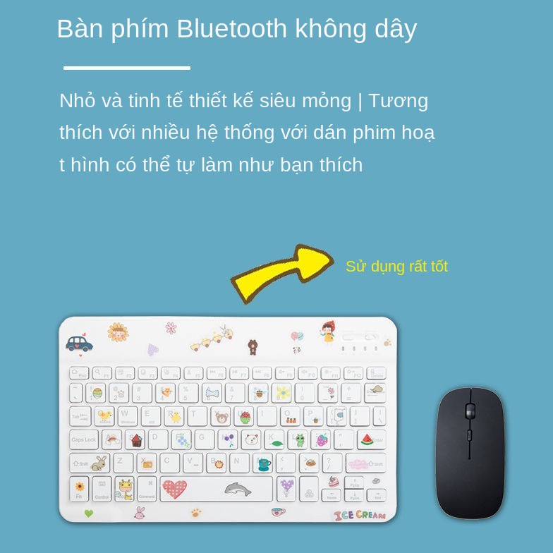 Bàn phím bluetooth không dây ipad đa năng di động mini mỏng