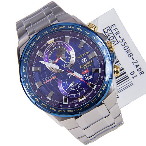 Đồng Hồ Nam Casio Edifice EFR-550RB-2A Dây Kim Loại -Phiên Bản Giới Hạn chống nước 100m bảo hành quốc tế 12 tháng