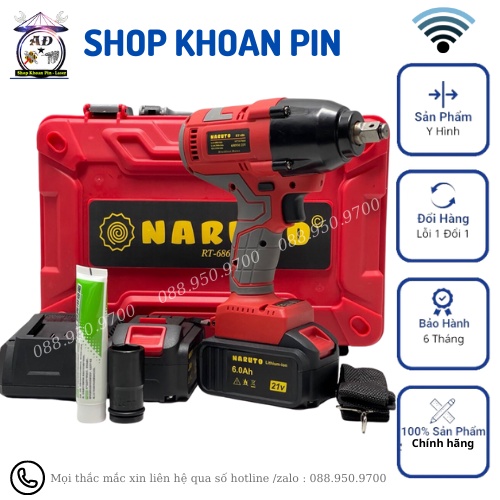 Máy siết bulong Naruto lực siết 650Nm