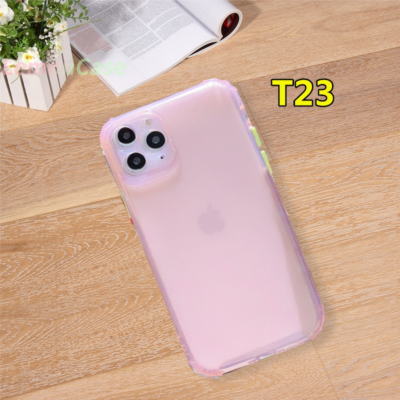 Ốp điện thoại dẻo in hình màu hồng choIPhone X 11 6 7 6S 8 Plus 12 mini 12 pro max Se 2020 6SPlus 7Plus 6Plus 8Plus XS