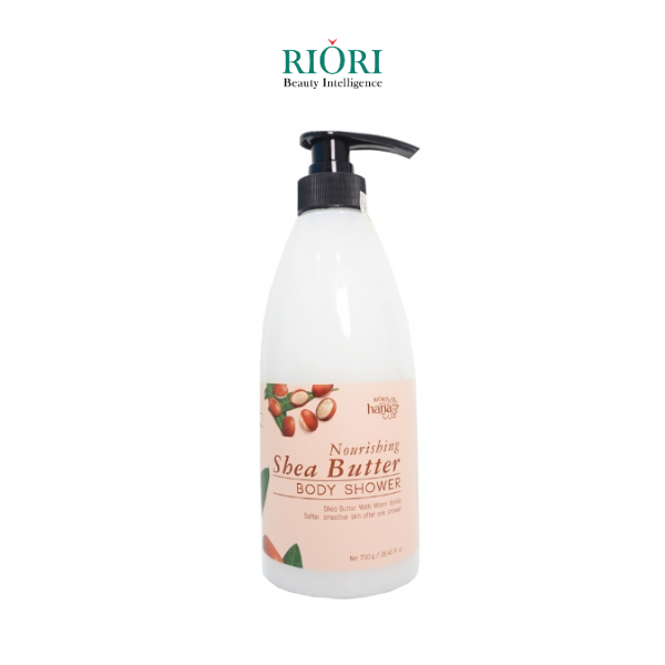 Sữa Tắm Bơ Hạt Mỡ Dưỡng Ẩm Mịn Da RIORI HANA Nourishing Shea Butter Body Shower 750g