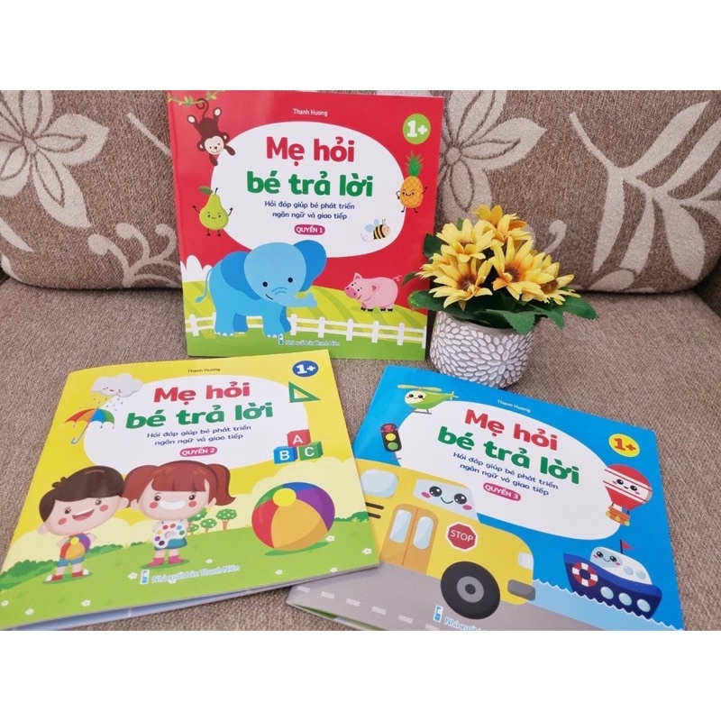 Sách - Mẹ Hỏi Bé Trả Lời, Hỏi Đáp Giúp Bé Phát Triển Ngôn Ngữ và Giao Tiếp (Bộ 3 cuốn)