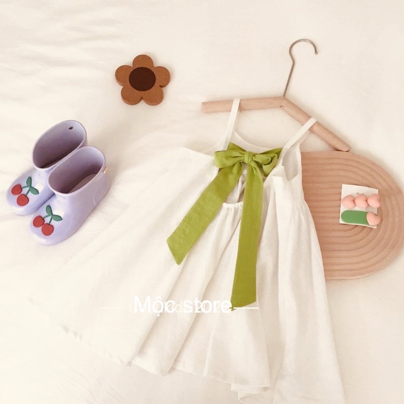 Váy bé gái chất tơ xước