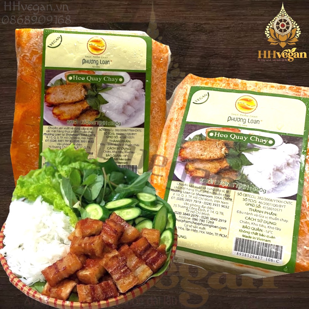Heo Quay Chay PHƯƠNG LOAN  500g - Thực Phẩm Chay Đông Lạnh