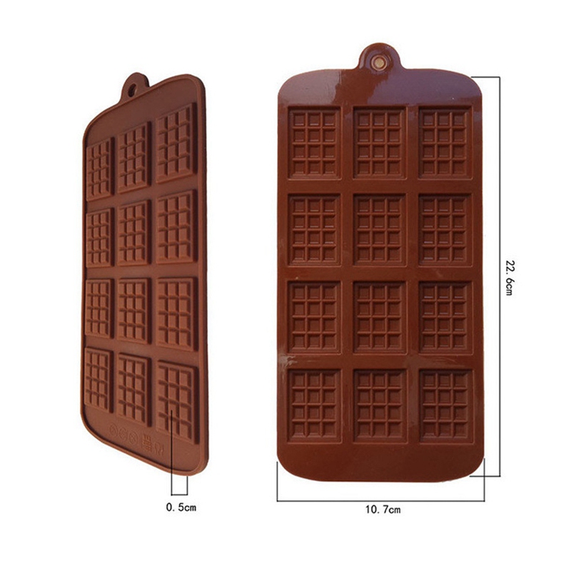 Khuôn Silicone Tạo Hình Làm Bánh Waffle / Chocolate / Bánh Quế Diy