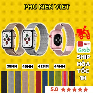 Dây Apple Watch kim loại không gỉ thép milan khóa nam châm đồng hồ thông minh iWatch Series 6/5/4/3/2/1/SE - Phukienviet