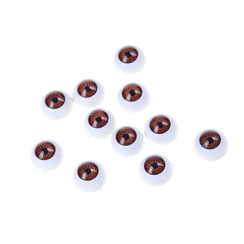 [superhomestore]10pcs(5pairs 20mm Half Round Doll Eyes Bjd Doll Troll Eye 3 Colors To Choose