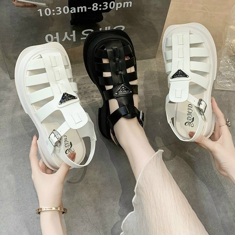 GIÀY SANDAL RỌ P R A D A FULL BOX CAO CẤP