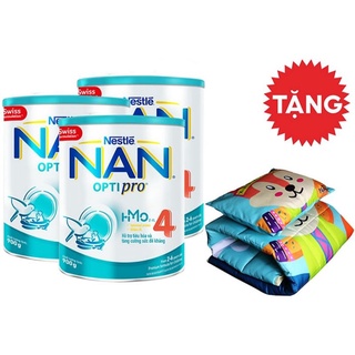 Combo 3 hộp sữa Nan Optipro 4 900g tặng nệm sóc