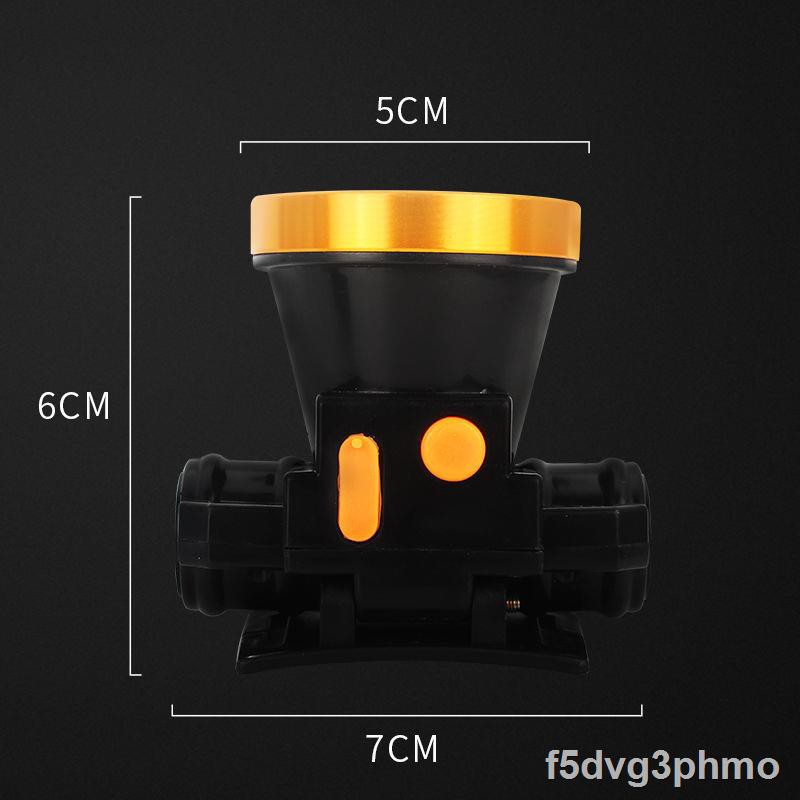 Đèn pha LED độ sáng mạnh có thể sạc lại tầm xa siêu chống thấm nước ngoài trời soi câu cá ban đêm pin thợ mỏW