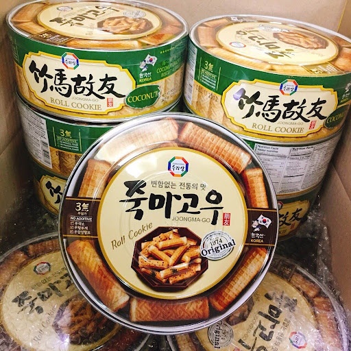 Bánh Cookies / Bánh Quy / Bánh Quế cuộn Hàn Quốc - Roll Cookies Surasang Joongma Go - 3 Vị - Hộp 365g