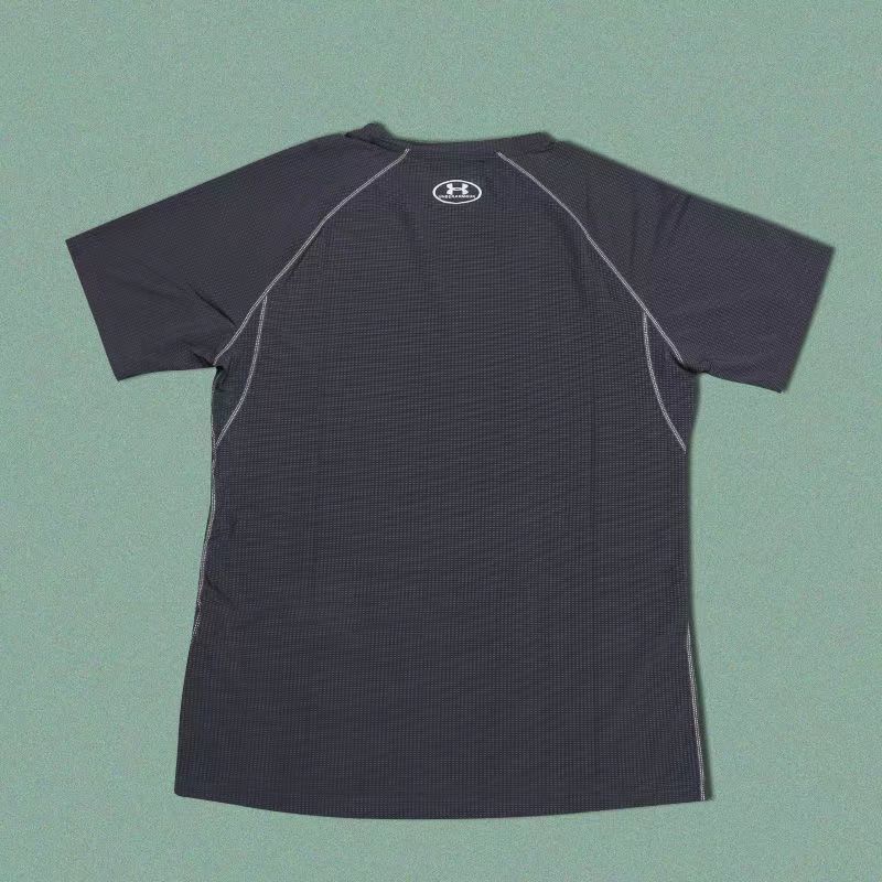 Áo Thun Thể Thao Tay Ngắn Dáng Suông Chất Liệu Thoáng Khí Mau Khô Năng Động Thời Trang Cho Nam Phong Cách Mỹ