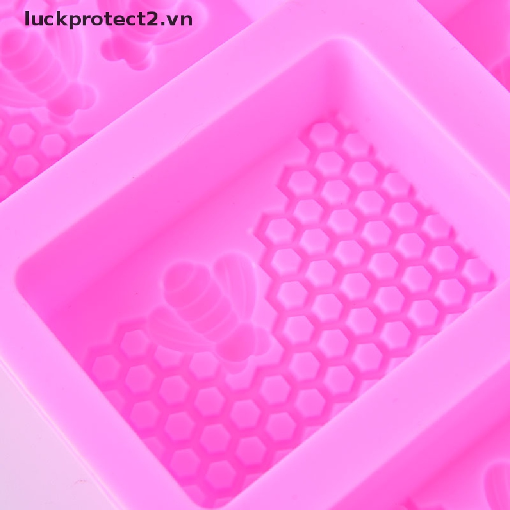 Khuôn silicon hình con ong 3d làm xà phòng handmade