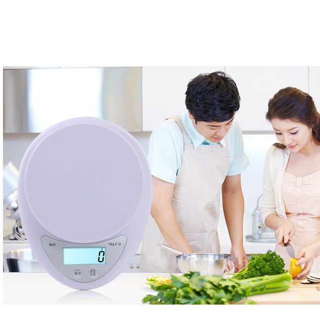 Cân tiểu ly điện tử nhà bếp cao cấp định lượng 1g - 10kg, Cân tiểu ly làm bánh độ chính xác cao kèm 2 viên pin AAA