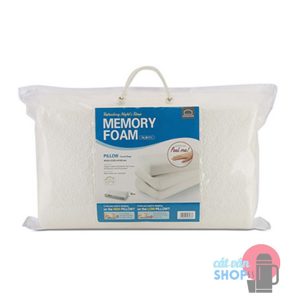 Gối Memory foam 50D Lock&amp;Lock hình cong HLW111