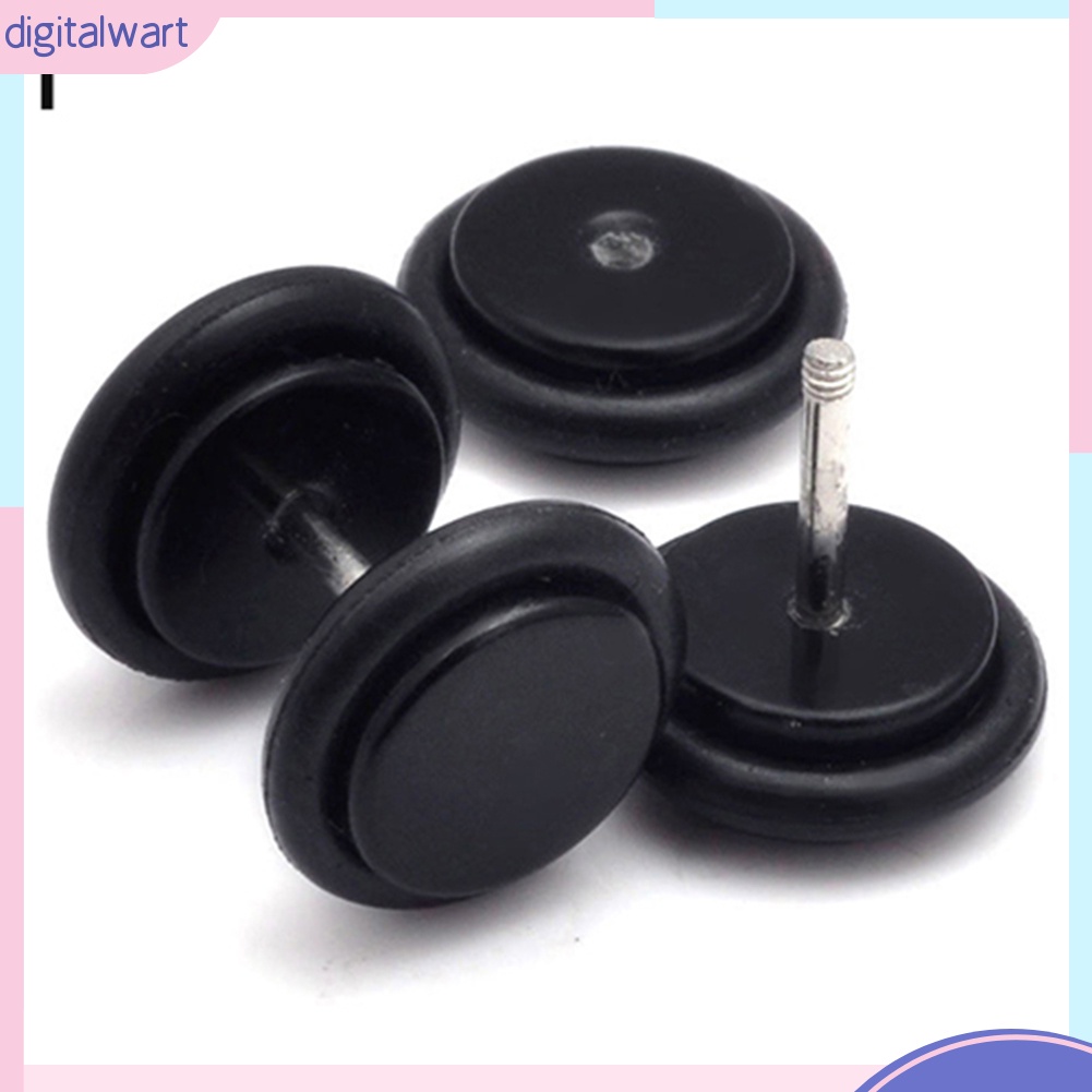 Cặp khuyên tai hình dáng cục tạ nhiều màu sắc dễ thương cá tính dành cho nam và nữ