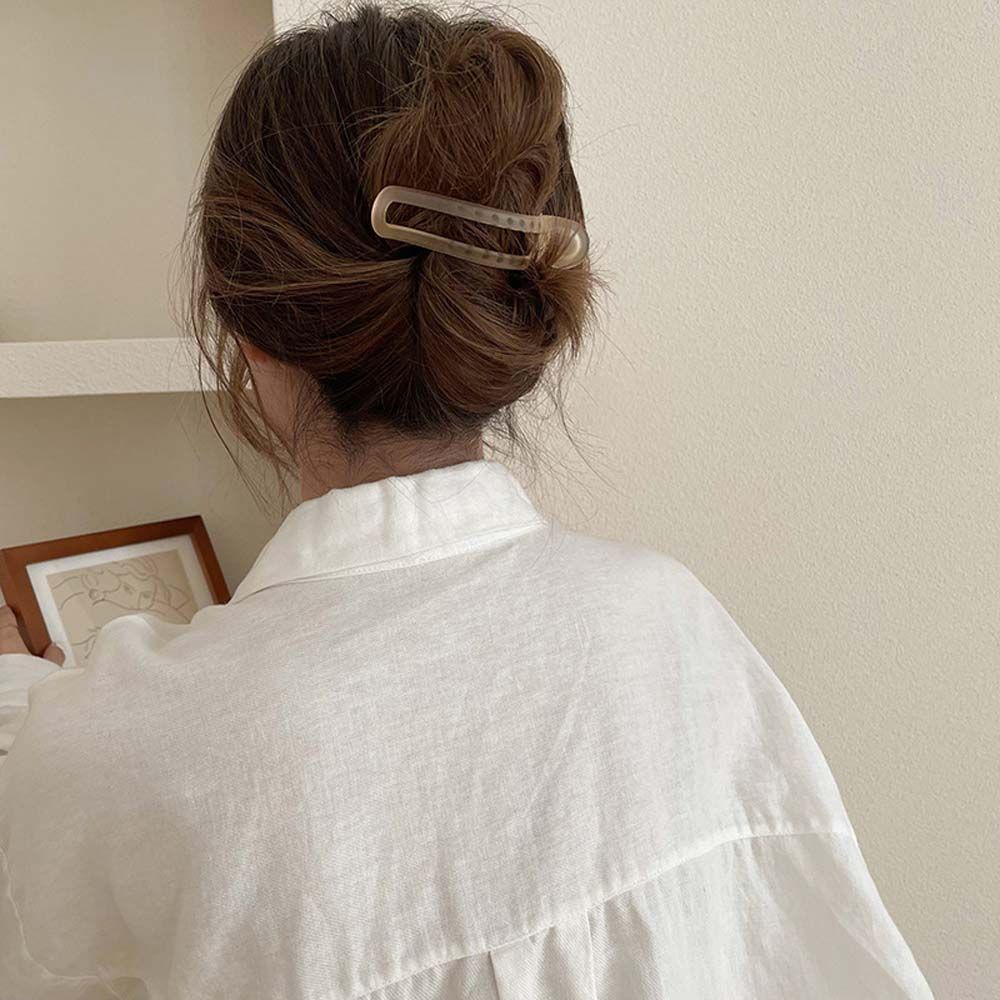 Kẹp Tóc Mỏ Vịt Bằng Acrylic Nhiều Màu Sắc Phong Cách Hàn Quốc Cổ Điển Cho Nữ