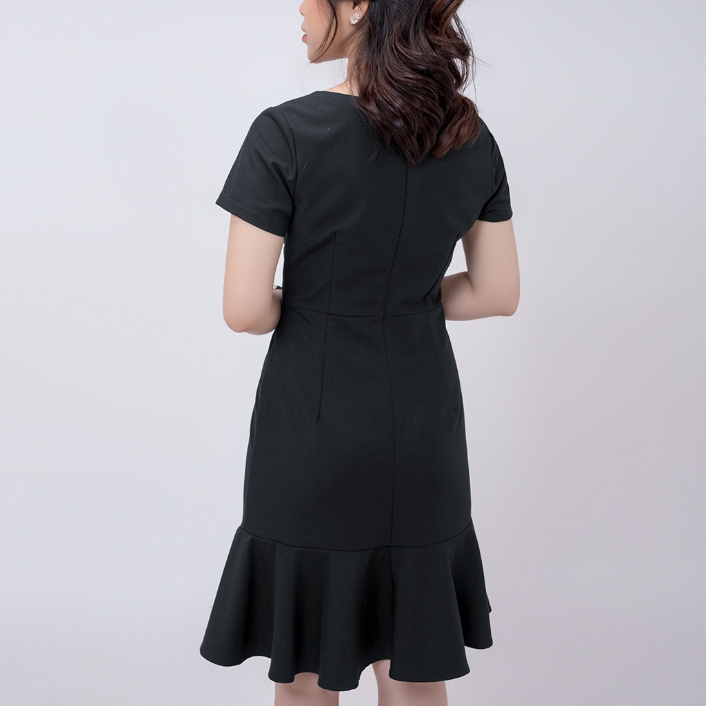 Đầm Nữ Công Sở Dự Tiệc Sang Trọng Bigsize AMYRA , Thiết Kế Dáng Đuôi Cá Thêu Hoa Cao Cấp Phù Hợp Đi Làm Đi Tiệc DA066