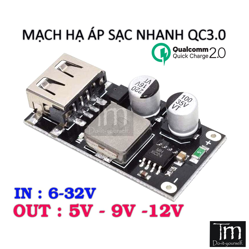 Mạch Buck Sạc Dự Phòng Sạc Nhanh QC 3.0