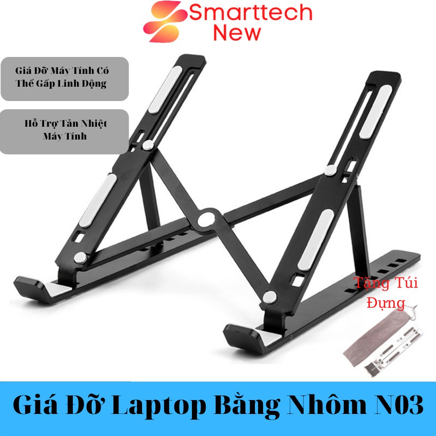 Giá Đỡ Laptop, Macbook, Ipad Bằng Nhôm Có Thể Điều Chỉnh Được Độ Cao, Đế Tản Nhiệt Laptop Có Nhiều Loại Đẹp