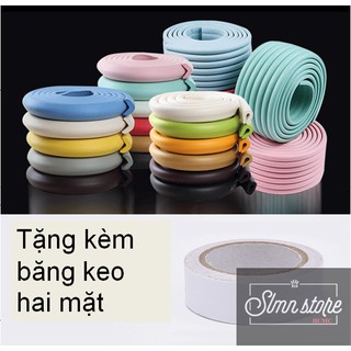 Cuộn dây xốp, mút 2 mét bọc cạnh bàn, tủ, giường, nội thất bảo vệ an toàn cho bé. SD2_BG