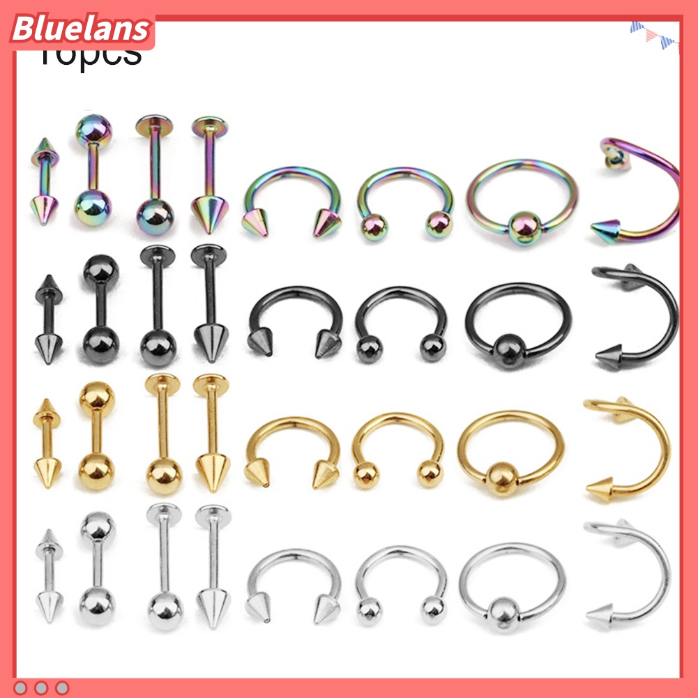 Set 16 Khuyên Xỏ Cơ Thể Cá Tính