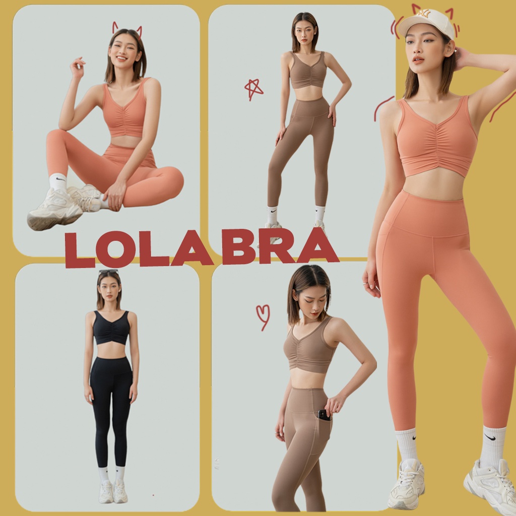 [NEW] Áo Tập Lola Bra Hai Dây Thể Thao (Chất liệu cao cấp,thấm hút mồ hôi tối, thiết kế độc đáo)