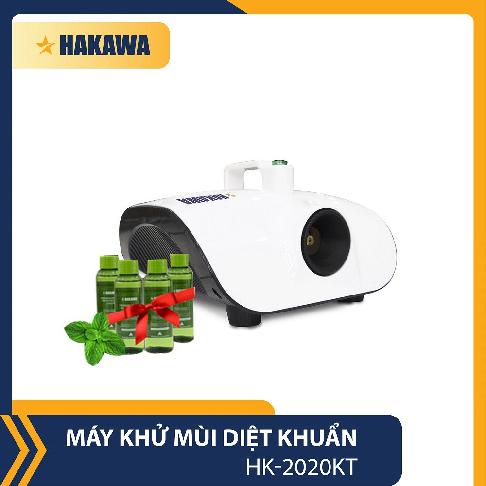 Máy khử mùi diệt khuẩn Hakawa Nhật Bản - HK-2020KT - Tặng 4 chai dung dịch khử mùi diệt khuẩn - Phân phối chính hãng