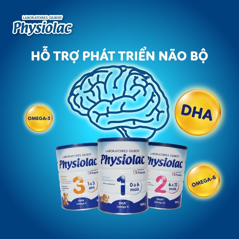 [Mã SKAMA8 giảm 8% đơn 300K] Sữa Physiolac Số 1 - Số 2 - Số 3 900G Date 9/2023