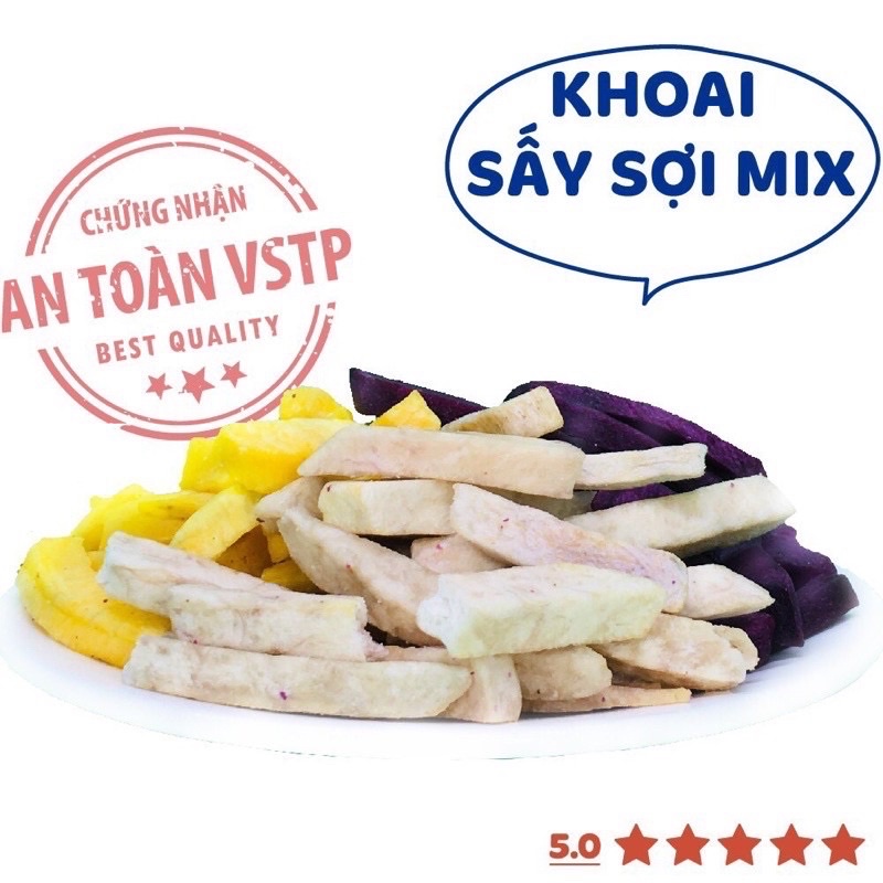 KHOAI LANG SẤY MIX 3 VỊ 300Gr