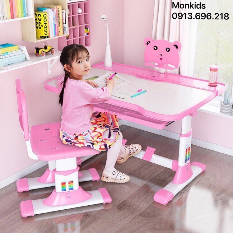 ( Y Hình ) Bàn Ghế Học Sinh Chống Gù, Chống Cận M3 ( Tặng kèm Đồng Hồ + Giá đọc sách ) | BigBuy360 - bigbuy360.vn