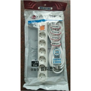 Ổ cắm điện hàn quốc 6 lỗ-콘센트