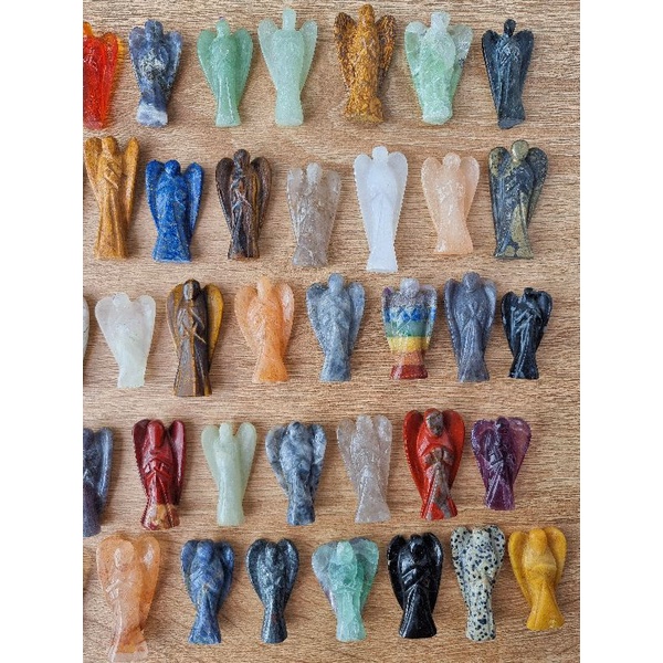 Tượng đá Thiên Thần (Angel Carvings), đá thach anh dùng trong Tarot, Reiki