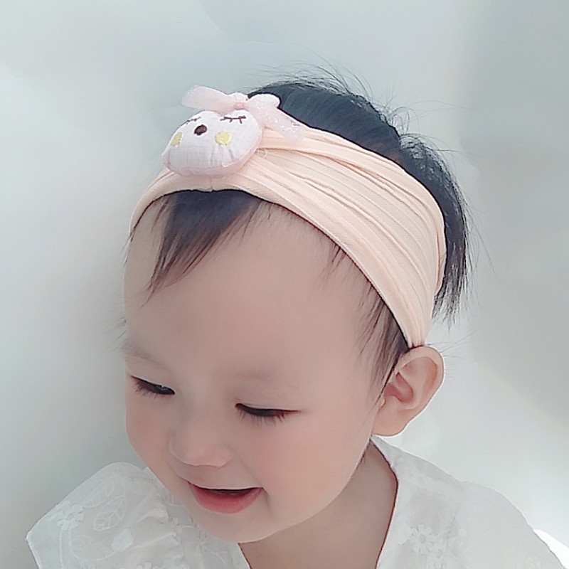 Băng Đô Tai Thỏ / Hổ Bằng Vải Cotton Dễ Thương Dành Cho Em Bé Sơ Sinh