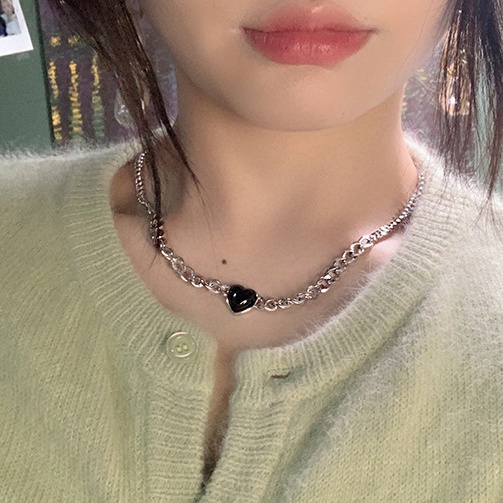 Vòng cổ hợp kim mặt hình trái tim thời trang dành cho nữ