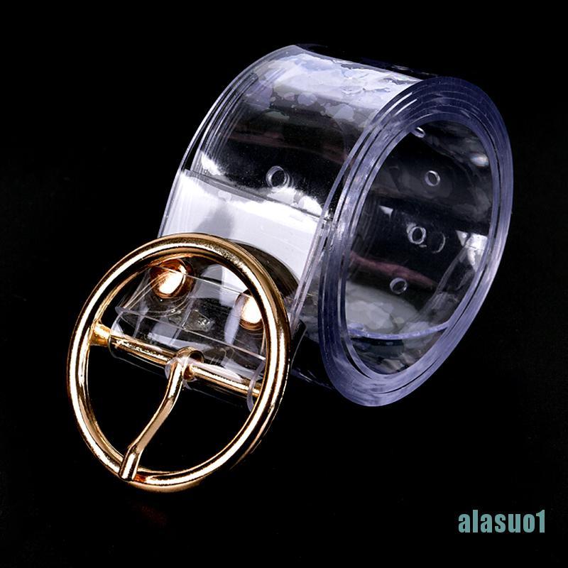 Thắt Lưng Trong Suốt Khóa Trái Tim Thời Trang Cho Nữ