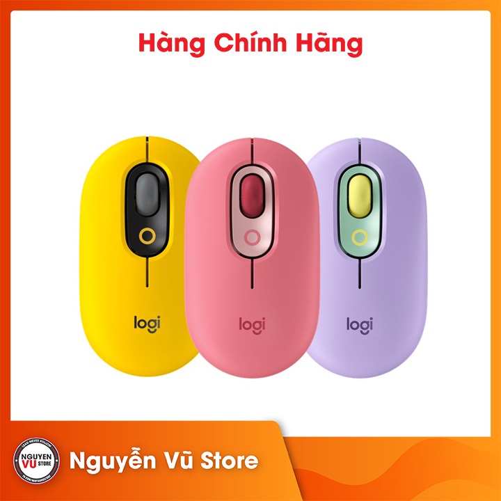 Chuột không dây Logitech POP Mouse with Emoji Hàng Chính Hãng