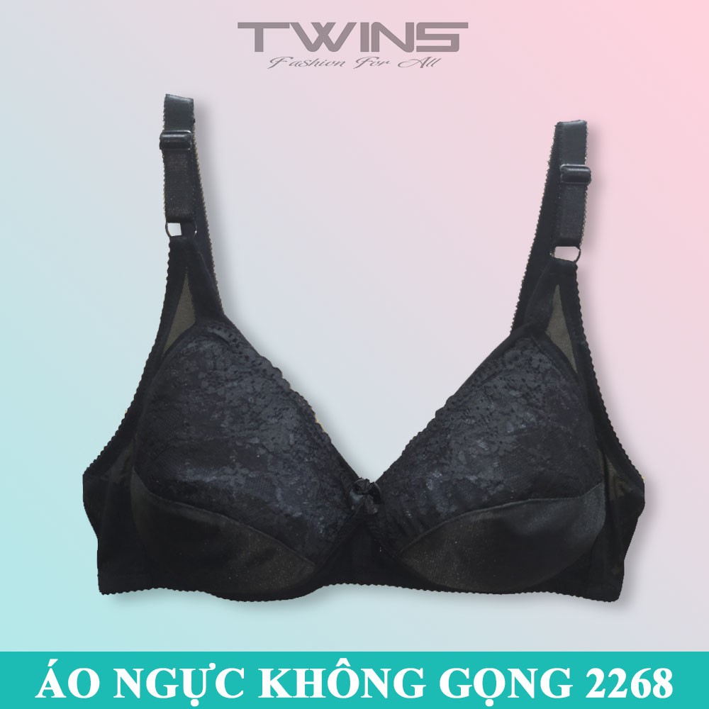 Áo ngực không gọng nữ ren bigsize SD2268 mút mỏng nguyên ngực phom lớn size 38-40-42-44