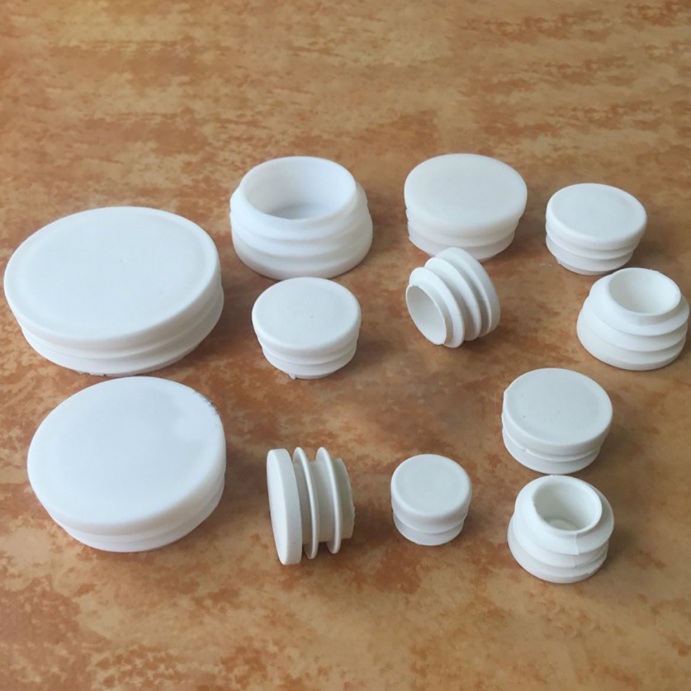 Đệm Lót Chân Ghế Ngồi Chống Trượt Chống Va Chạm Bằng Nhựa PP Màu Trắng 15mm-40mm
