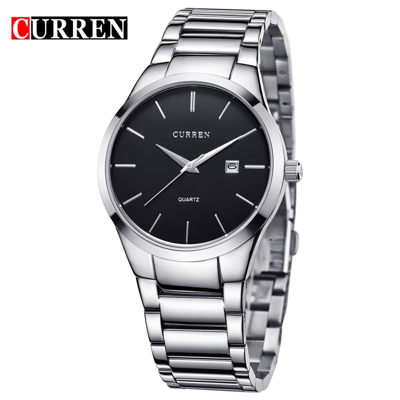 Đồng Hồ Đeo Tay Thạch Anh CURREN 8106 Chất Liệu Thép Không Gỉ Kháng Nước Thời Trang Cho Nam