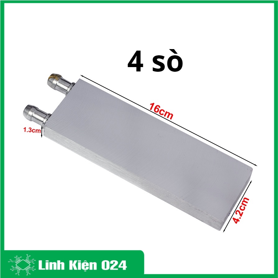 Tản nhiệt nước cho sò nóng lạnh bằng dung dịch 1 sò/2 sò/ 3 sò/ 4 sò nhôm tinh khiết đủ loại