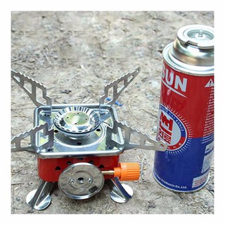 Bếp gas du lịch dã ngoại mini xếp gọn an toàn tiện lợi