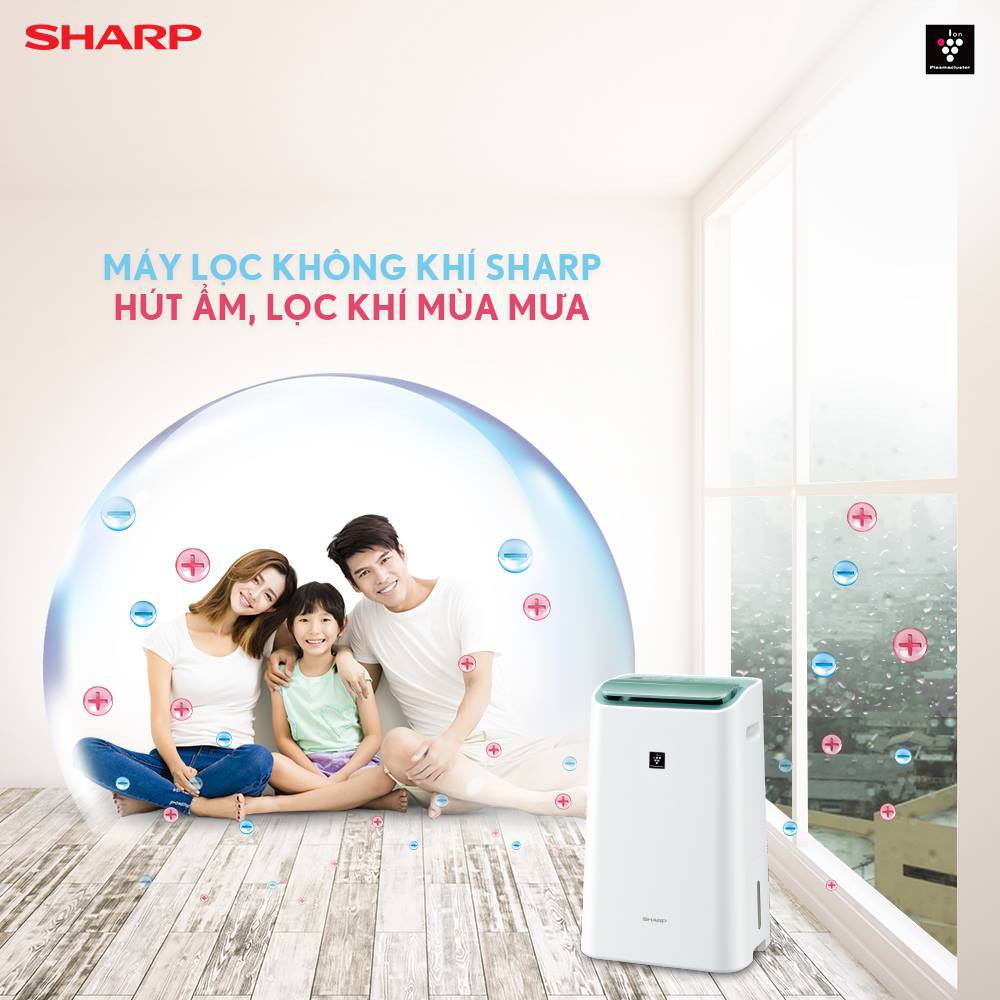 [Mã ELHA10 giảm 6% đơn 5TR] Máy hút ẩm và lọc không khí Sharp DW-E16FA-W (38m2)