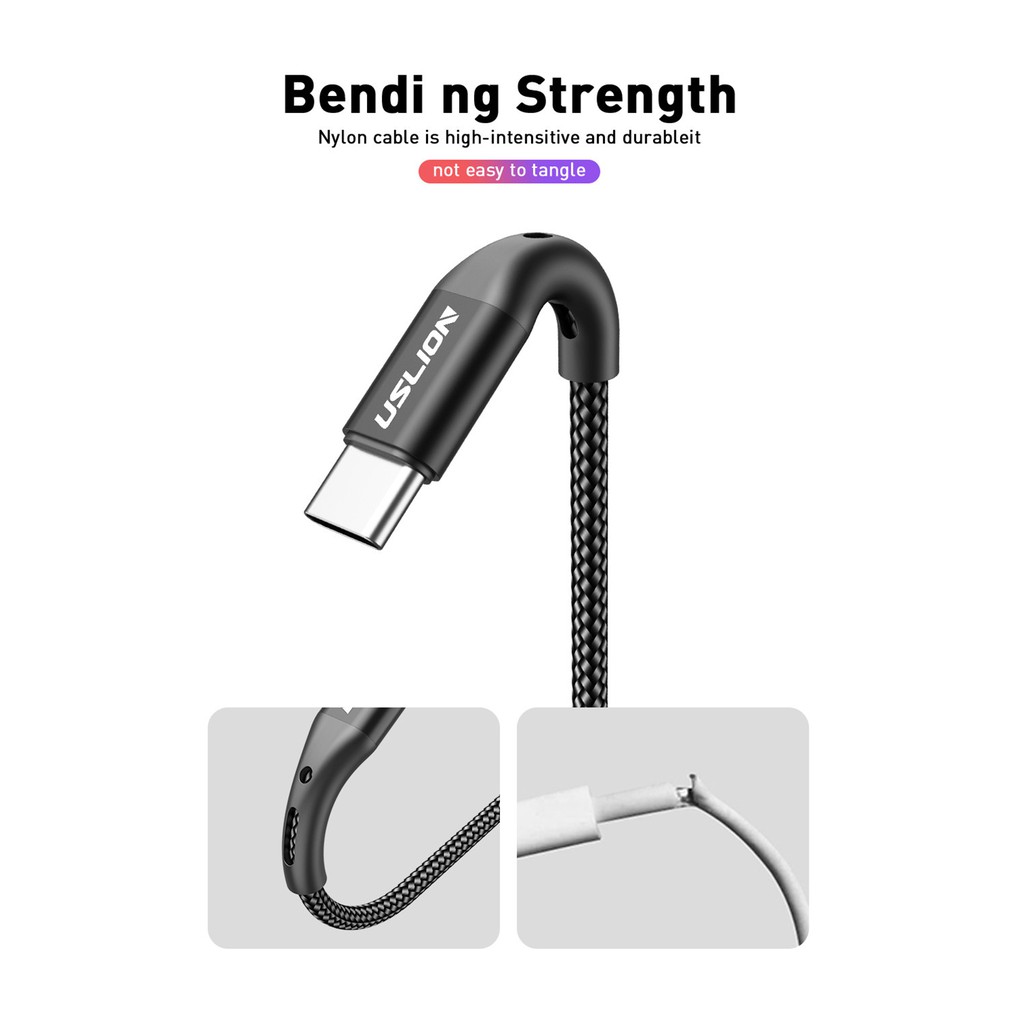Dây Cáp Sạc Nhanh Usb Loại C 3.0 Cho Huawei Samsung Xiaomi