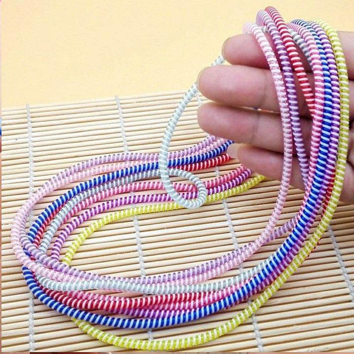 Combo 5 Dây Quấn Cáp Điện Thoại Đủ Màu - Giao Màu Ngẫu Nhiên