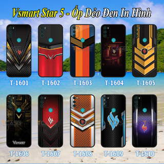 Ốp lưng Vsmart Star 5 - Ốp dẻo đen in hình Logo Vsmart Thiết Kế
