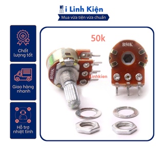 Combo 5 con Chiết áp đôi 50K WH148-B50K 15mm