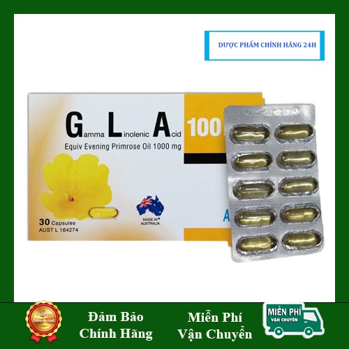 Tinh dầu hoa anh thảo GLA 100 mg - Hỗ trợ cân bằng nội nội tiết tố nữ, hàng chính hãng của Úc