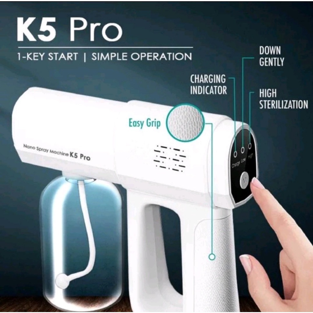 Súng Phun Khử Trùng TIA UV K5 pro- Súng Diệt Khuẩn NANO